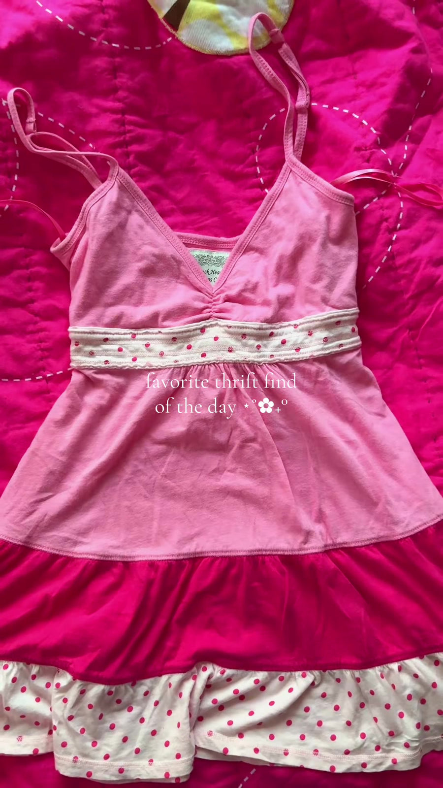 Pink Tiered Babydoll Tops
