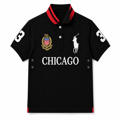 Chicago — Black / Red — Polished front