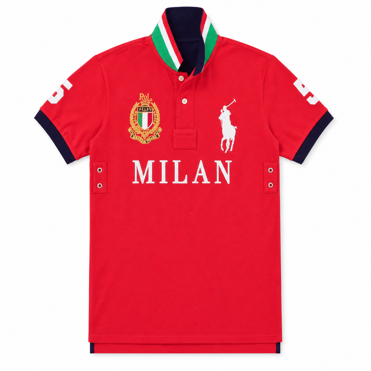 Milan — Red — Polished front