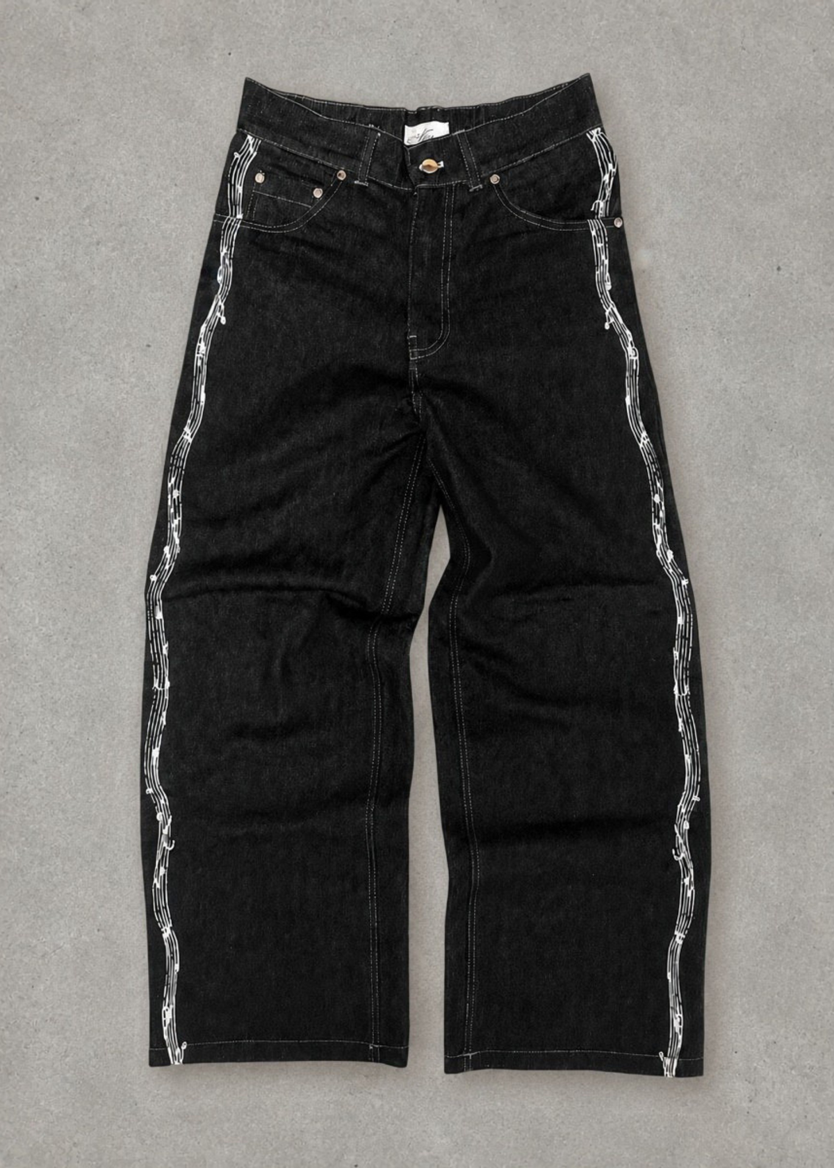 Notes Denim - Black