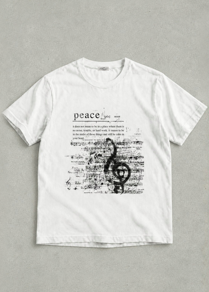 Peace Tee - White