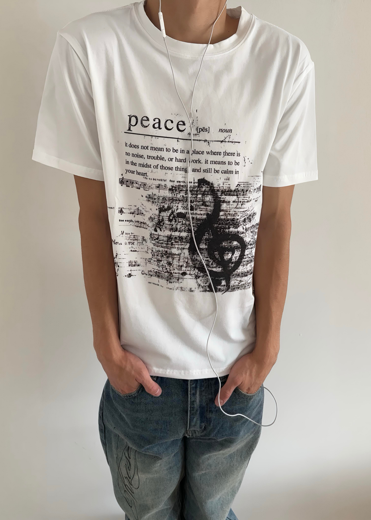 Peace Tee - White