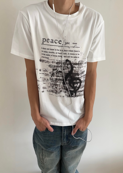 Peace Tee - White