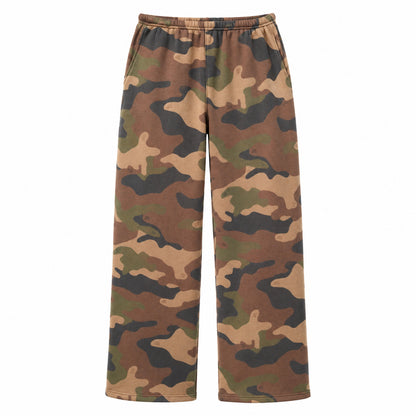 Camo Sherpa Fleece Pants