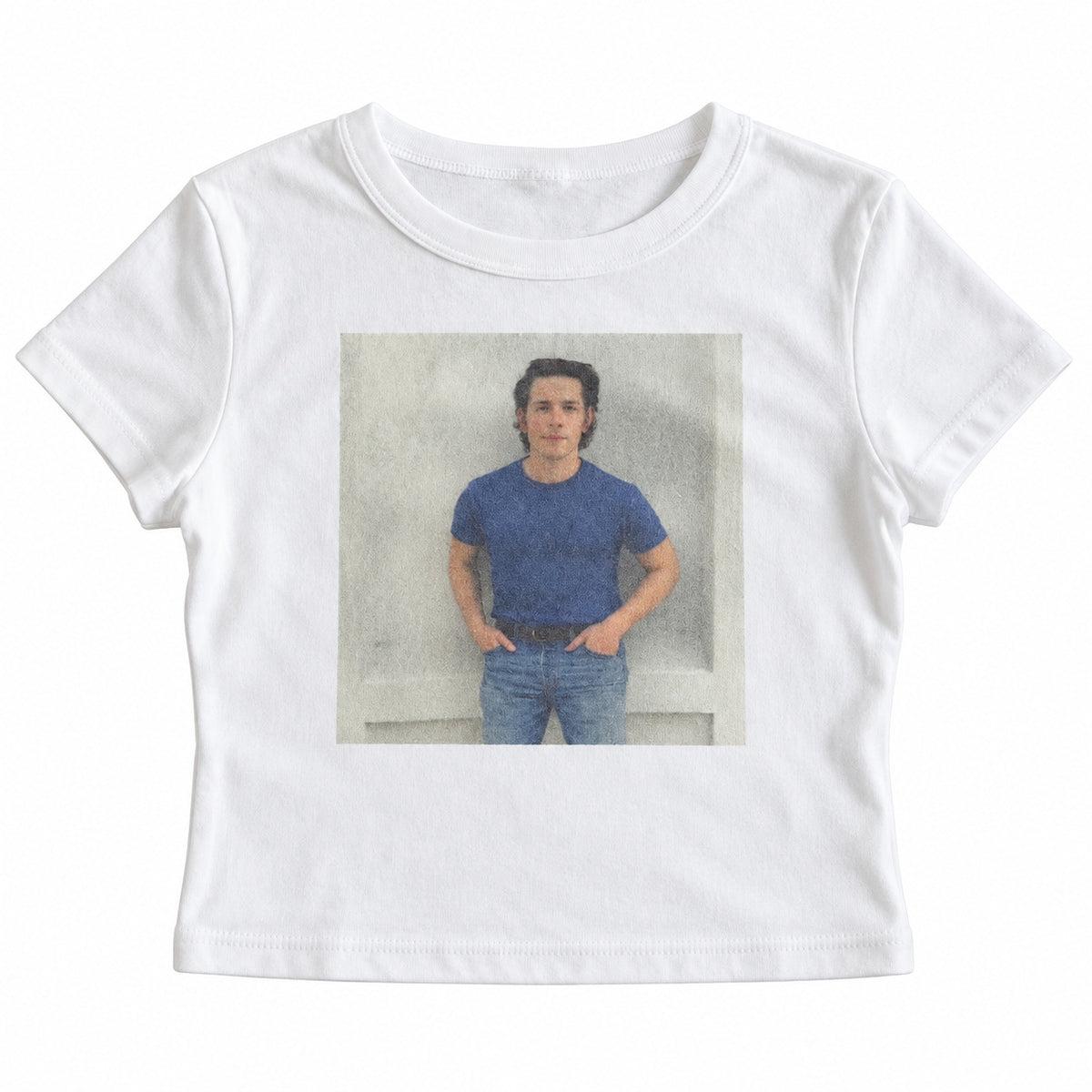 Denim Portrait — exact source studio front view