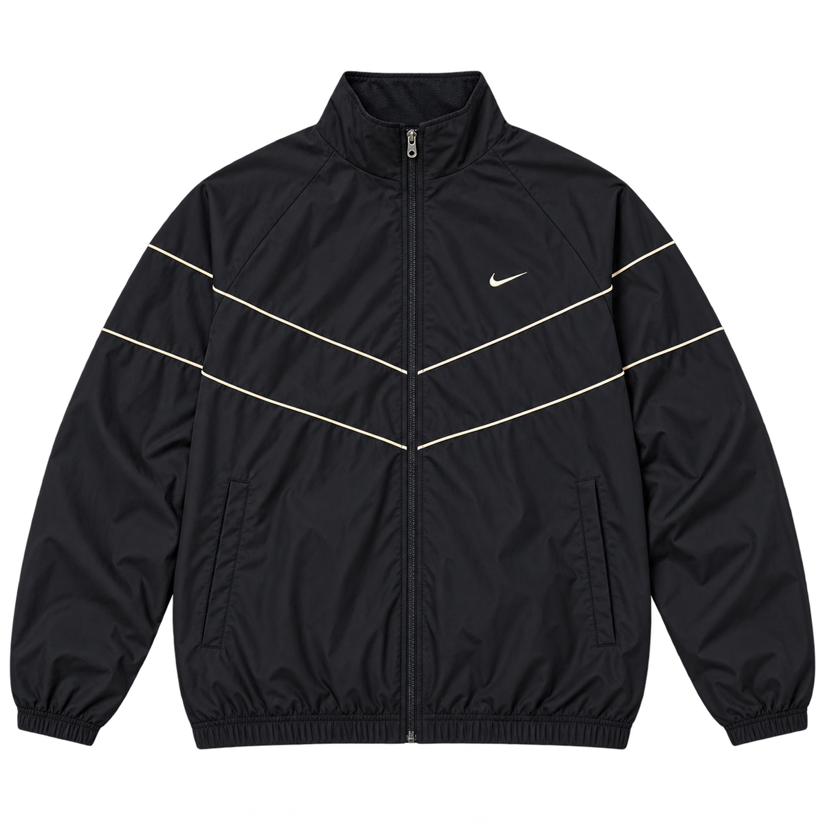 Black Chevron Piping — Front