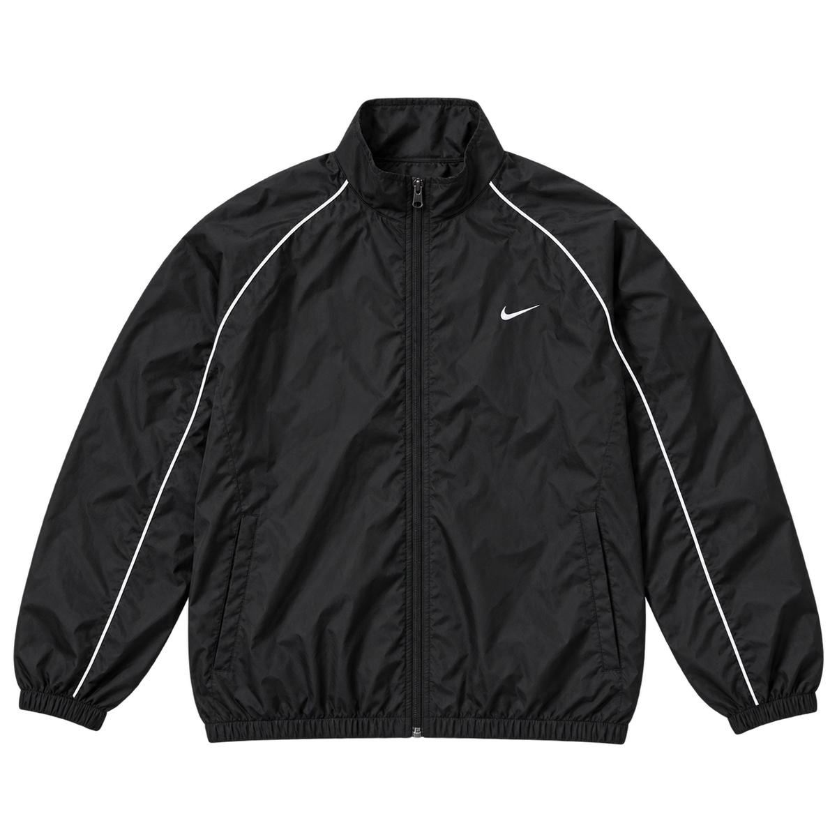 Black Raglan Piping — Front