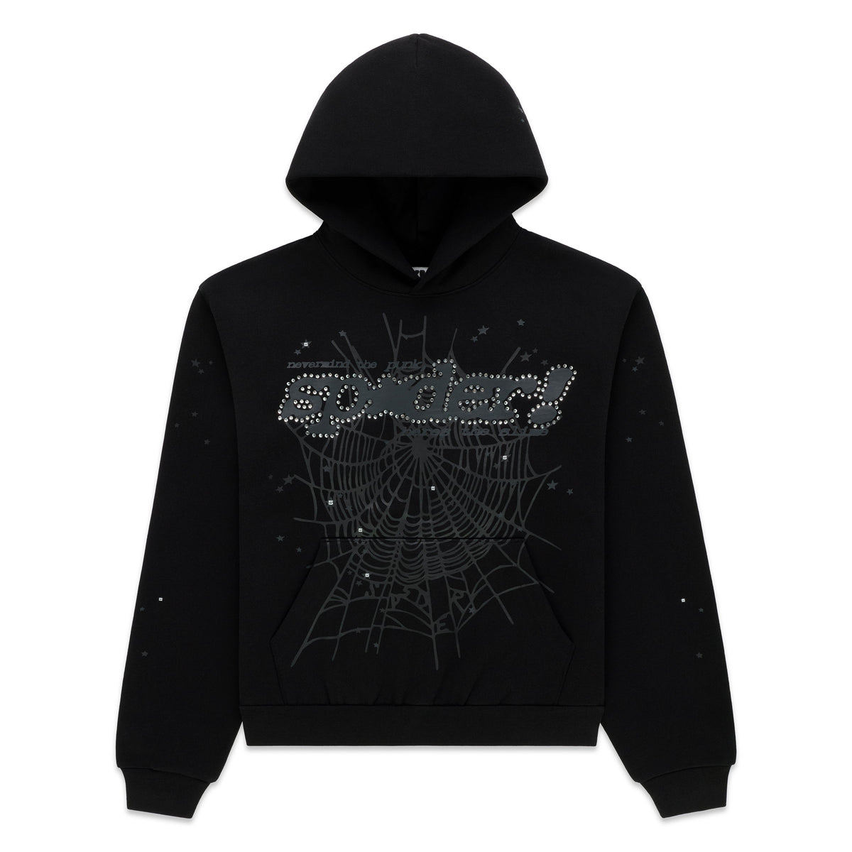 Black Rhinestone Punk Web