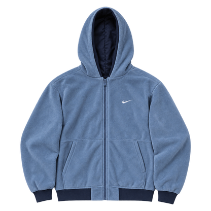 Blue Zip Hoodie — Front