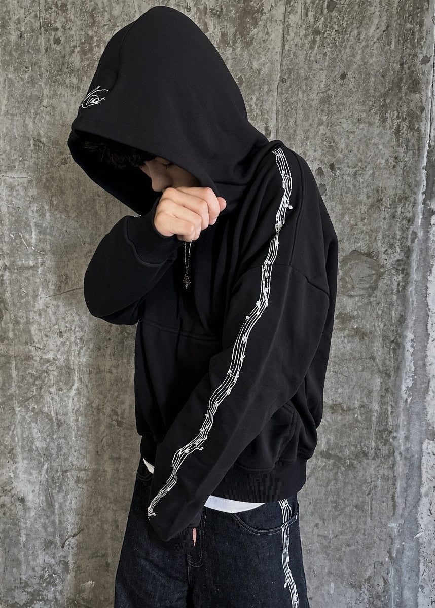 Notes Hoodie - Black
