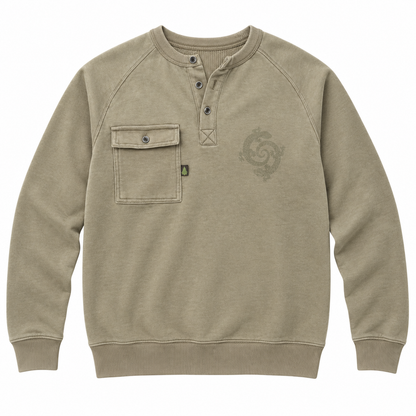 Pocket Henley - Khaki