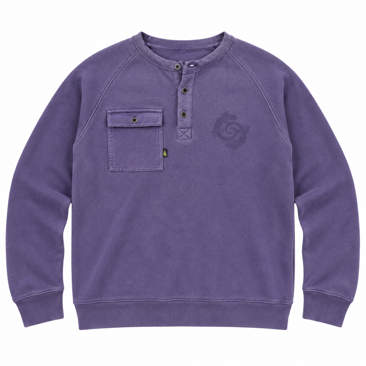 Pocket Henley - Purple