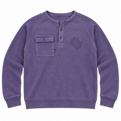 Pocket Henley - Purple