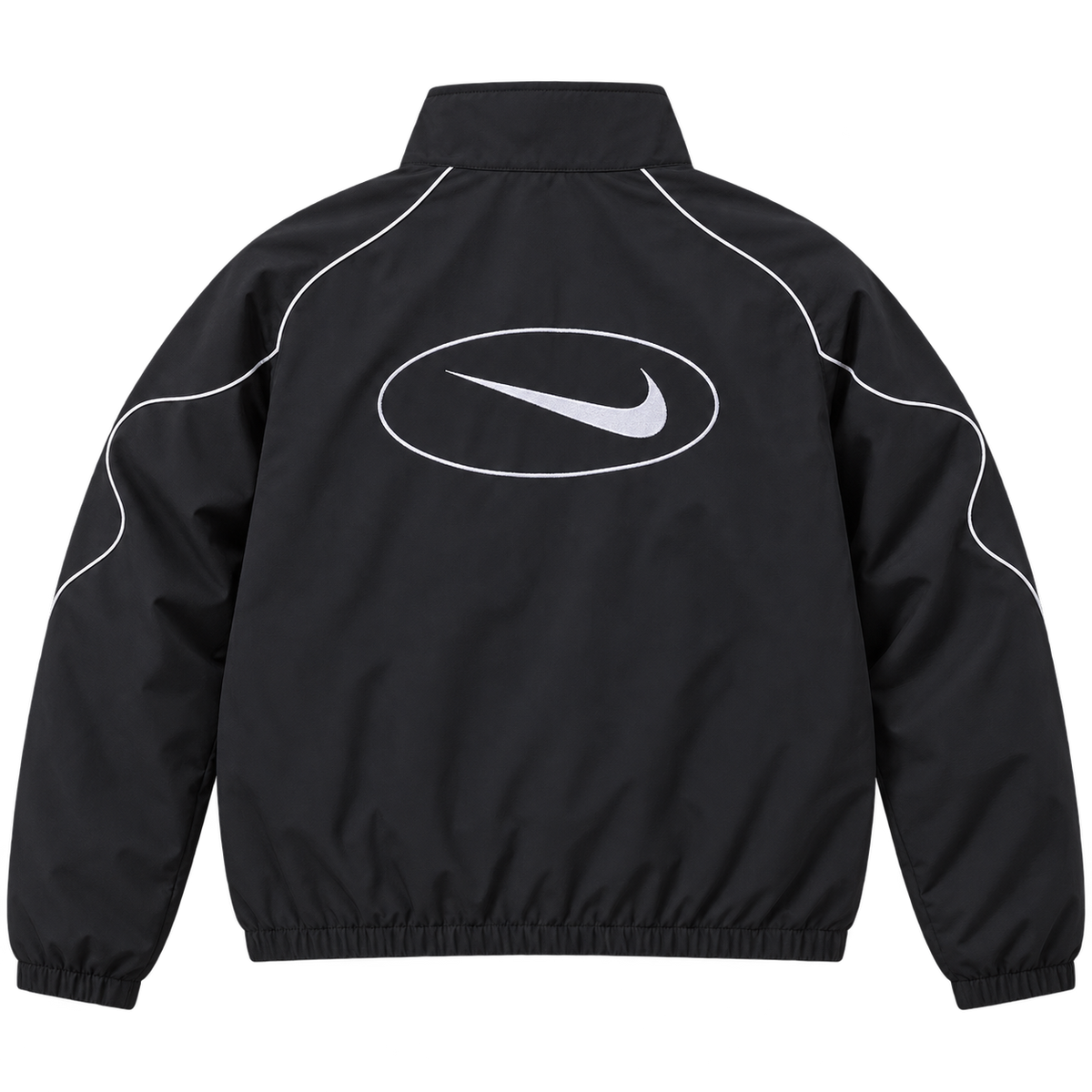 Black Oval Back Jacket — Back