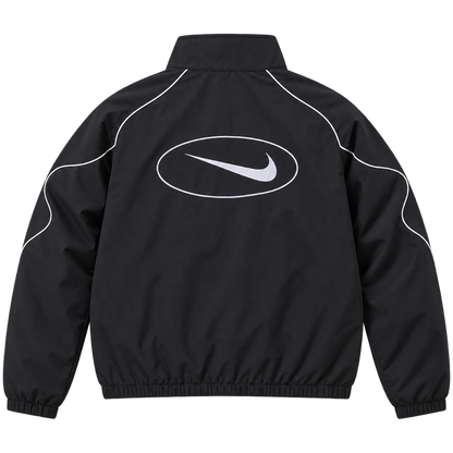 Black Oval Back Jacket — Back