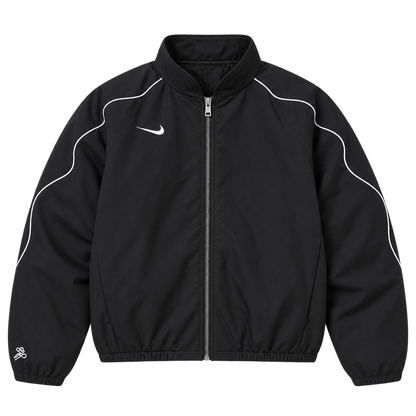 Black Oval Back Jacket — Front