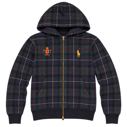 Tartan Zip Hoodie — Front