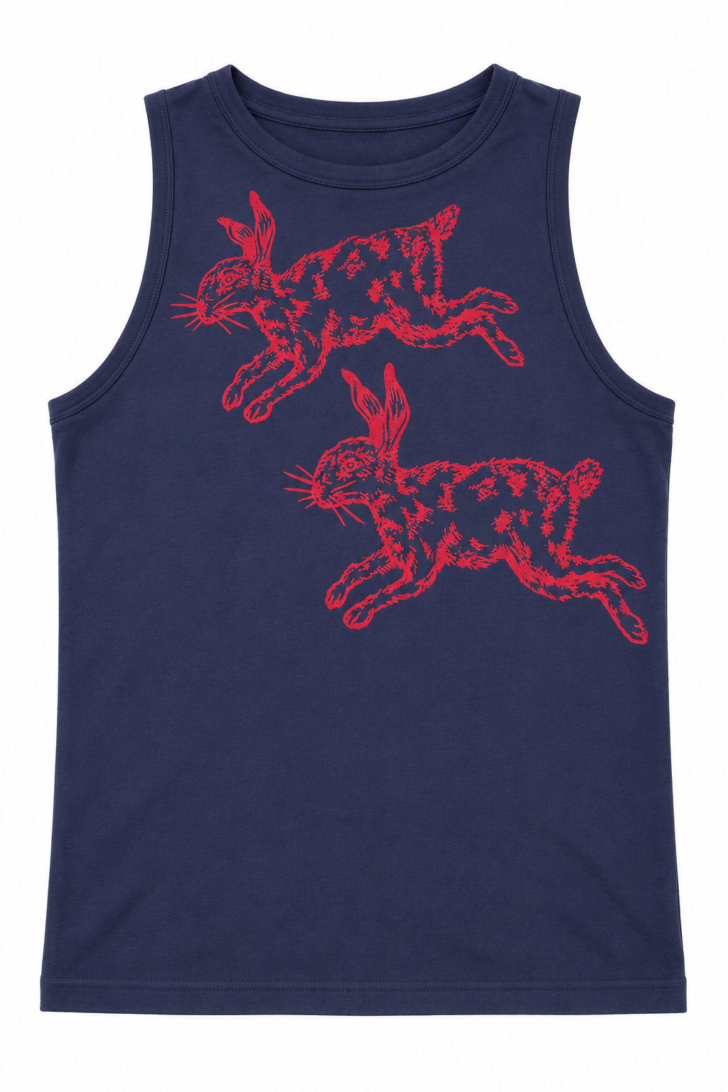 Sleeveless Tank - Navy