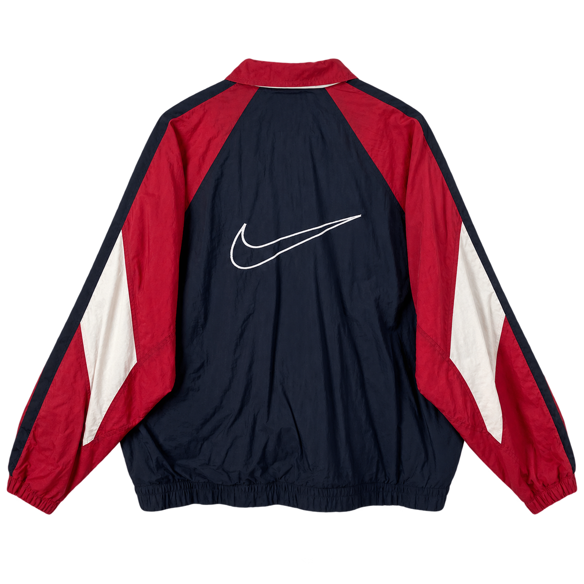 Red / Navy Outline Back Jacket — Back