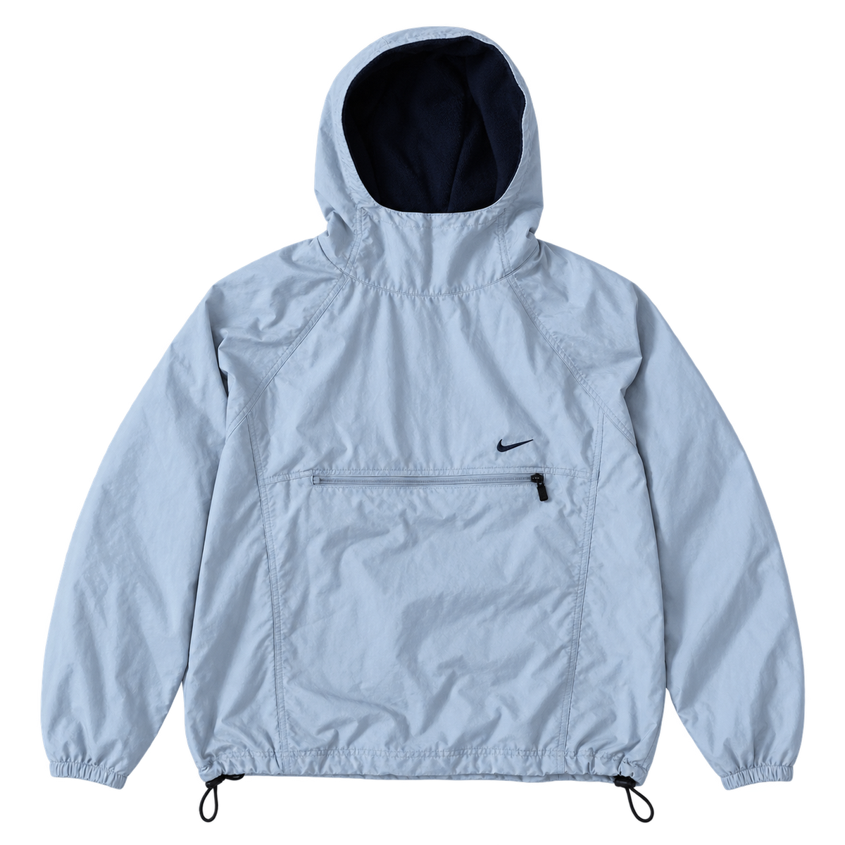 Ice Blue Hooded Pullover — Front
