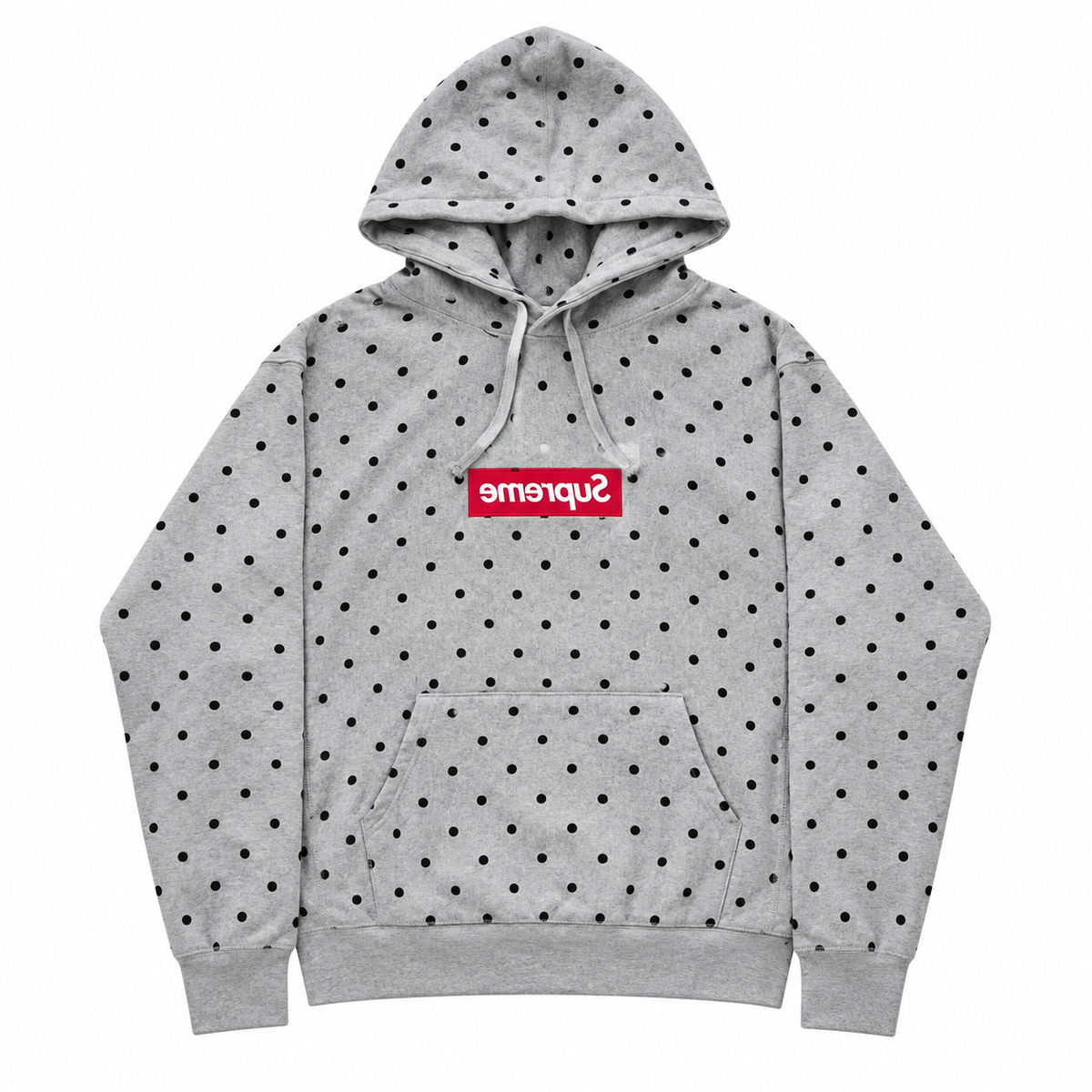 Gray Polka Dot Red Box