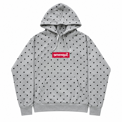 Gray Polka Dot Red Box